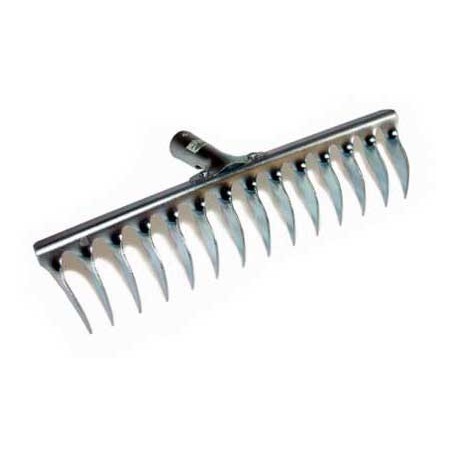 Linea Verde Pompei  Prodotto: 5779 - Rastrello dentato da giardino in  metallo verniciato 14 denti - larghezza 36/38 cm (14 denti) - (Aratro -  Rastrelli);